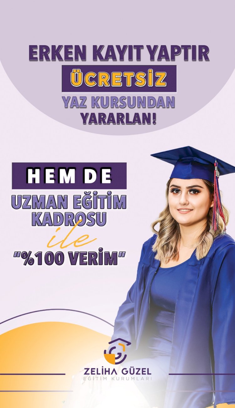 ERKEN KAYIT YAPTIR,ÜCRETSİZ YAZ KURSUNDAN YARARLAN.